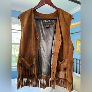 Suede Fringed Vest
